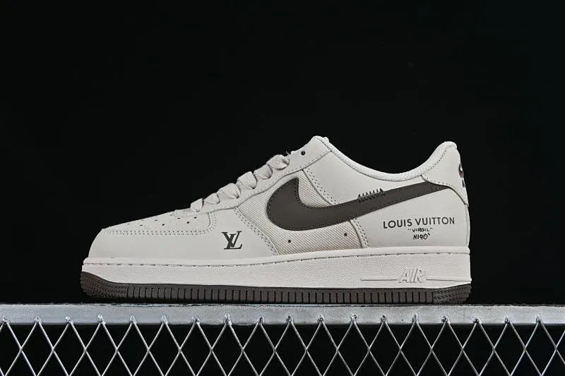 All categories Nk Air Force 1 Air Force series Nk Air Force 1 Low Air Force low-top Nike Air Force 1'07 Low LV co-branded mesh splicing beige Air Force 1 low-top casual sneakers QW5836-004